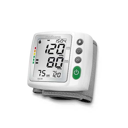 medisana BW 315 Blutdruckmessgerät für das Handgelenk, Präzise Blutdruck und Pulsmessung, Speicherfunktion für 2 Benutzer, Ampel-Skala, Arrhythmie Erkennung, Inkl. praktische Aufbewahrungsbox